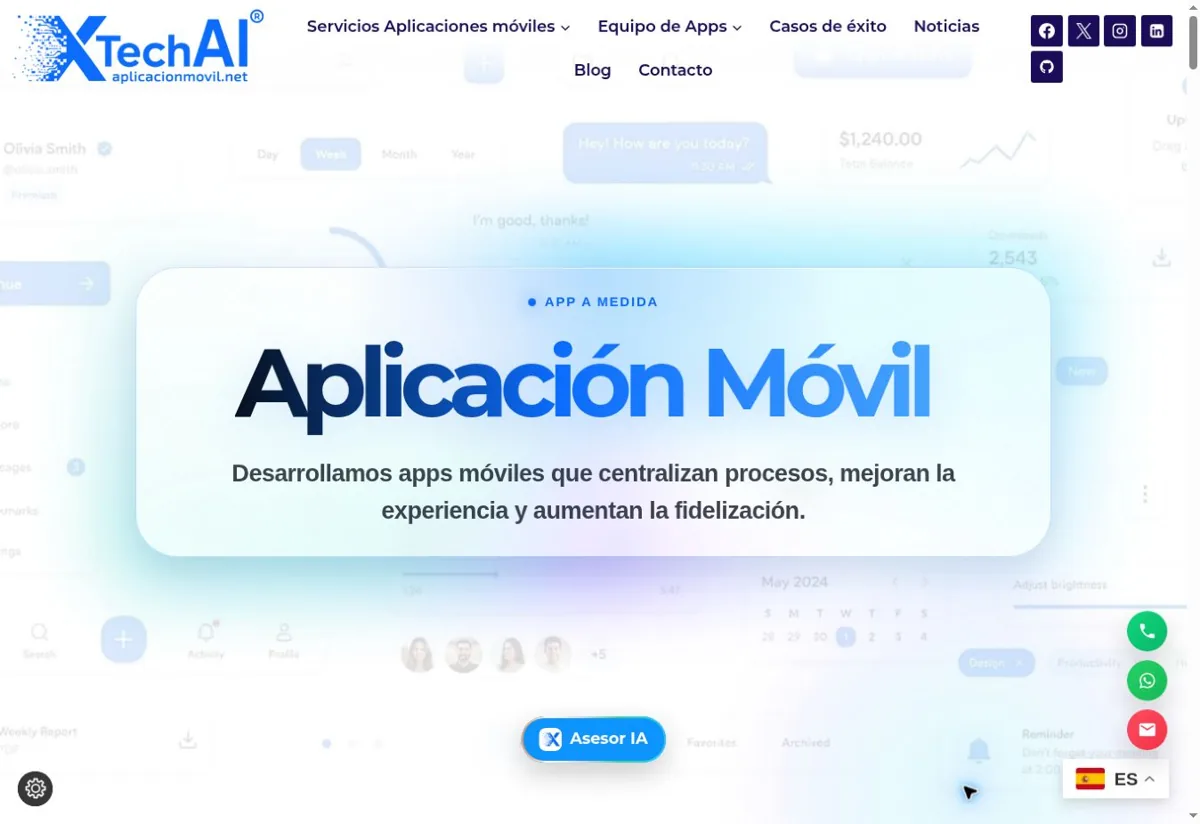 Portada de Aplicación Móvil