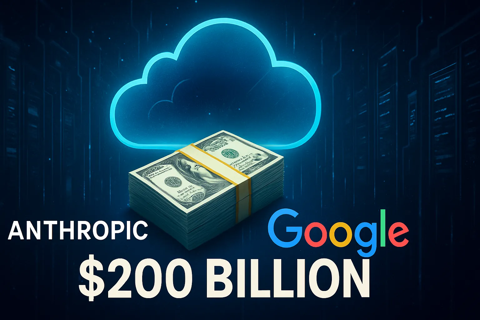 Anthropic pagará a Google 200.000 millones de dólares para asegurar capacidad de cómputo en la nube