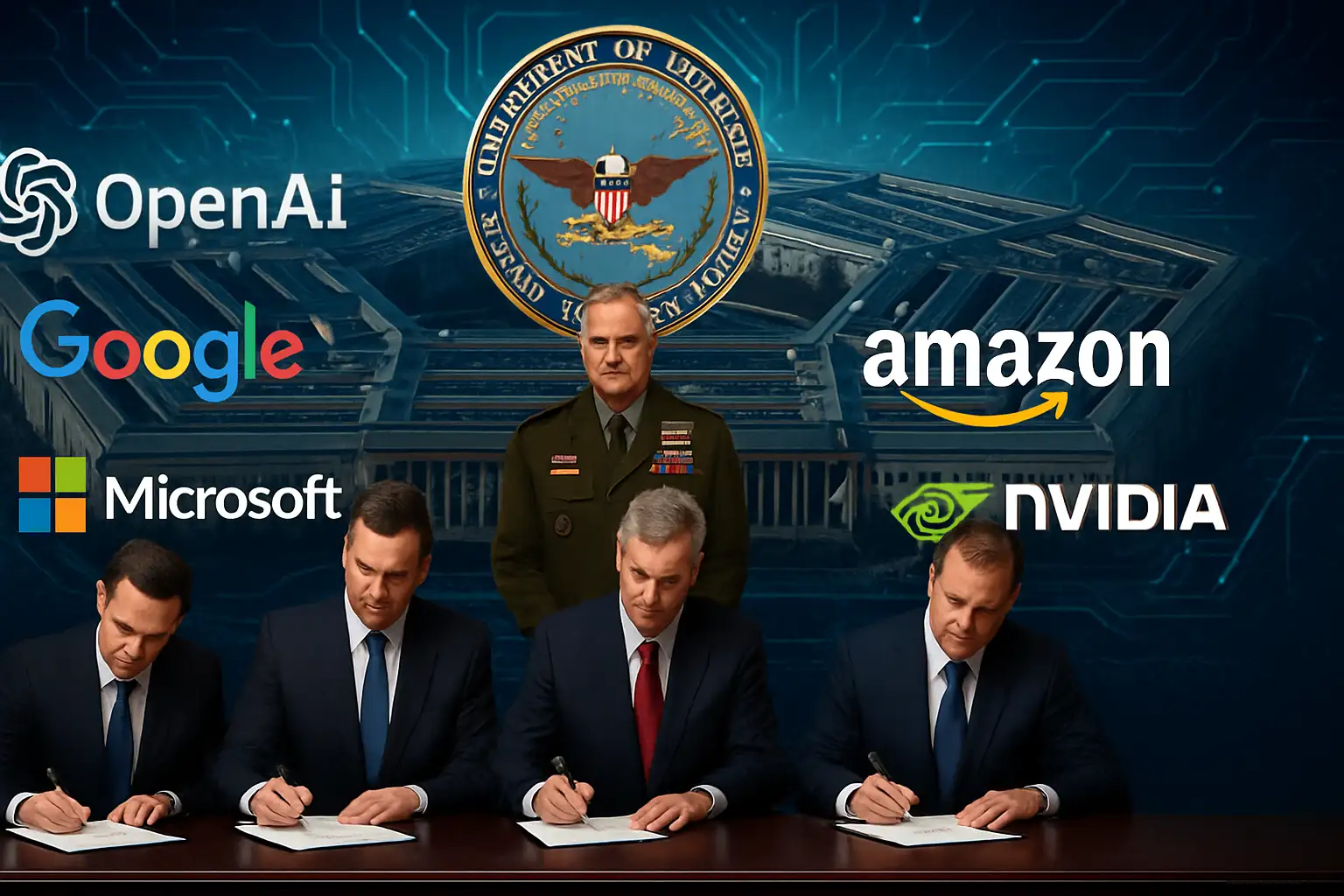 El Pentágono firma acuerdos estratégicos con OpenAI, Google, Amazon, Microsoft y Nvidia para blindar su apuesta por la IA