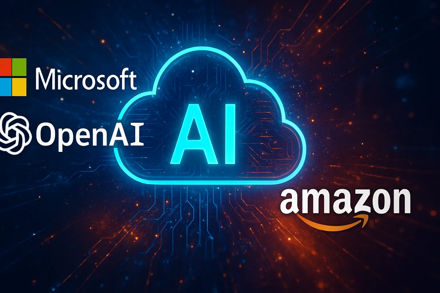 La alianza entre Microsoft y OpenAI deja de ser exclusiva y Amazon se mueve rápido para ganar terreno en la nube de IA
