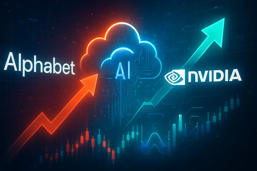 Alphabet se acerca a Nvidia en bolsa impulsada por la fiebre del cloud y la IA