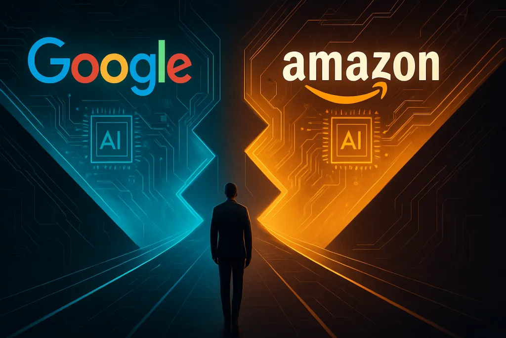 Google y Amazon marcan caminos opuestos en la carrera por controlar los agentes de IA empresariales