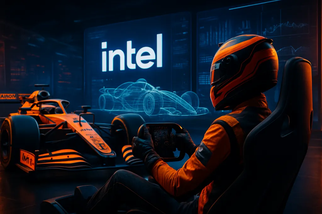 Intel entra en la Fórmula 1 como socio tecnológico de McLaren para impulsar simulación e IA