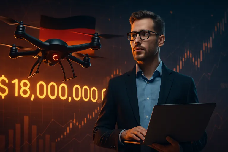 Una startup alemana de drones apunta a una valoración de 18.000 millones en plena fiebre inversora tecnológica