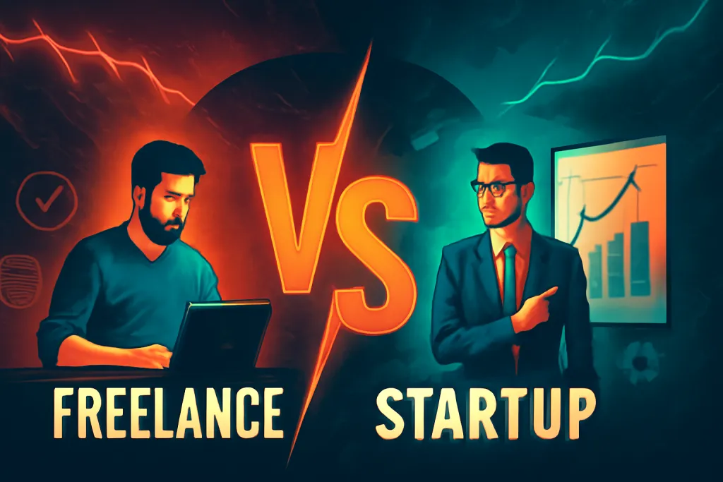 freelance vs startup