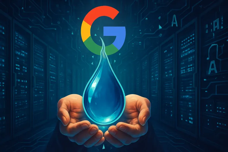 Google promete devolver más agua de la que consumen sus centros de datos de IA