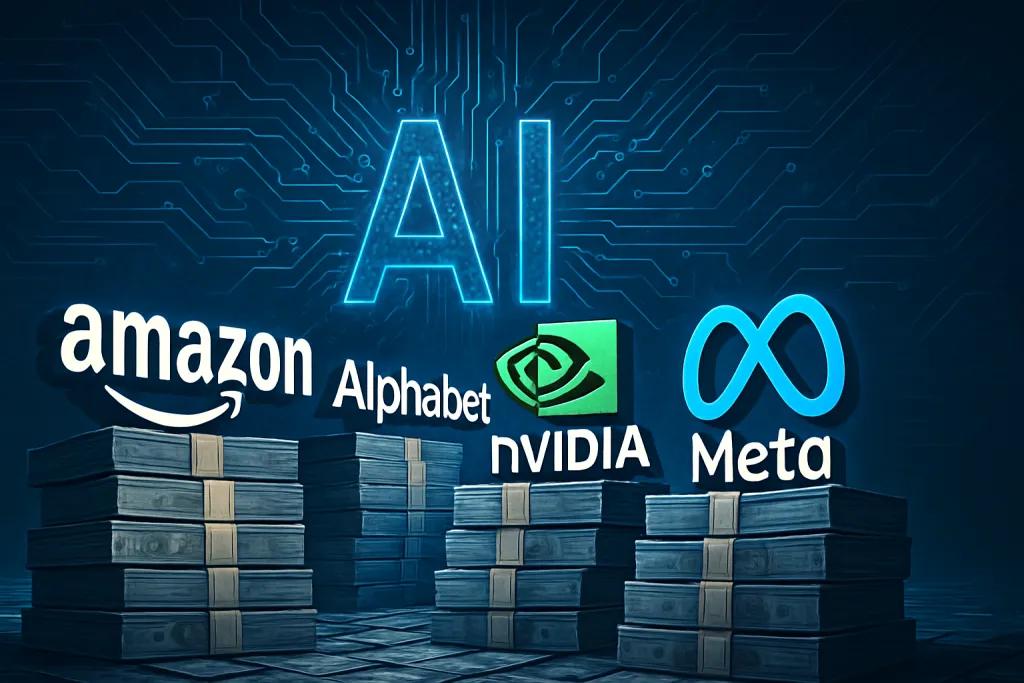 Amazon, Alphabet, Nvidia y Meta colocan miles de millones en deuda para sostener la carrera de la IA