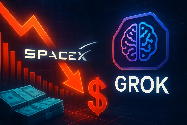 La filial de IA de SpaceX revela pérdidas millonarias y pone a Grok bajo los focos