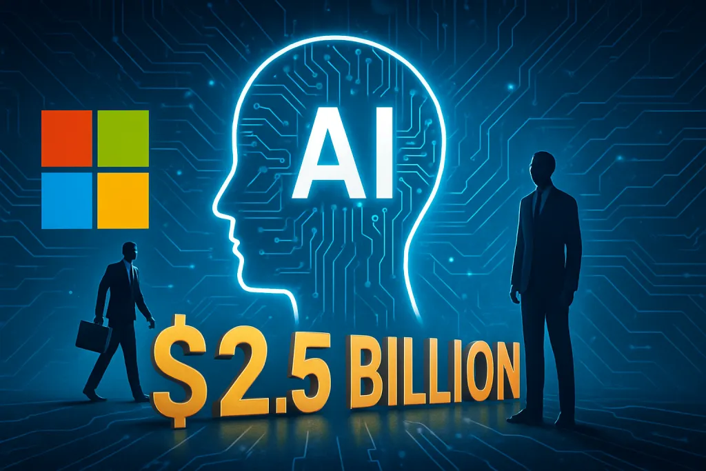 Microsoft crea una nueva empresa de despliegue de IA con una inversión de 2.500 millones de dólares