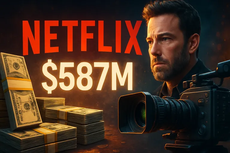 Netflix paga 587 millones de dólares por la startup de cine con IA de Ben Affleck