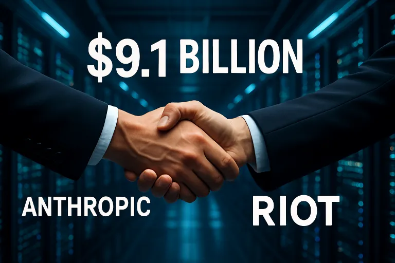 Anthropic firma un gigantesco acuerdo de 9.100 millones de dólares con Riot para asegurar nueva capacidad de computación