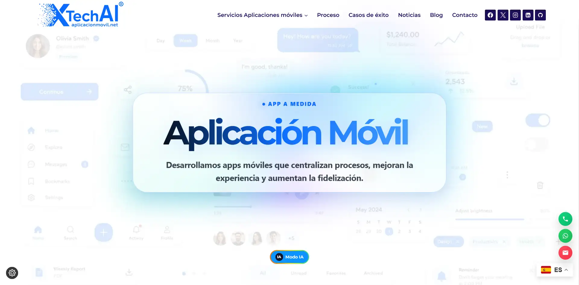 Aplicación Móvil, vertical de desarrollo de apps de XTechAI