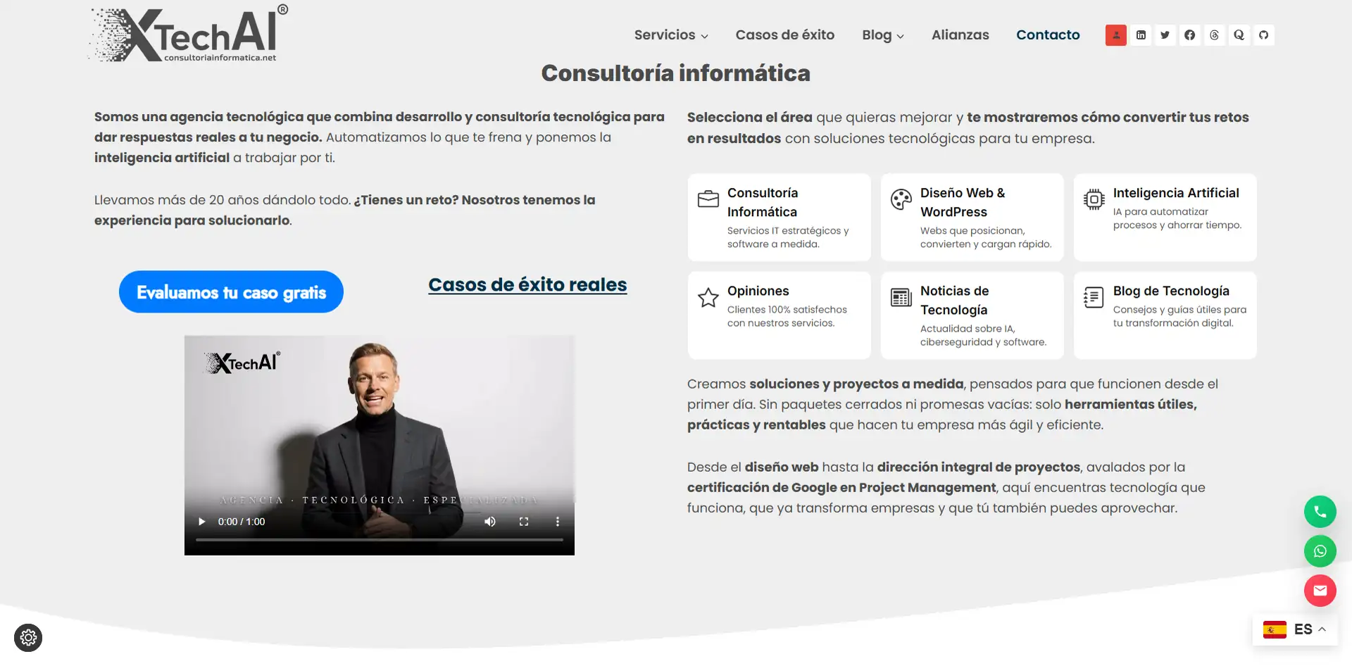 Consultoría Informática, vertical tecnológica de XTechAI