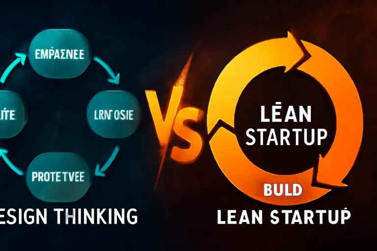 diferencia entre design thinking y lean startup