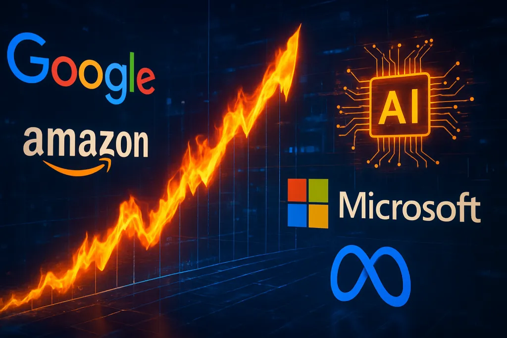 Google, Amazon, Microsoft y Meta queman cifras récord en inteligencia artificial y los inversores empiezan a exigir resultados