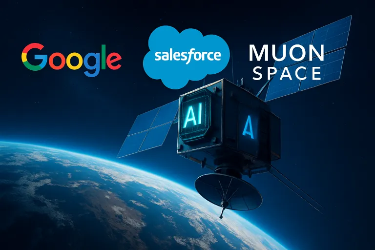 Google y Salesforce invierten en Muon Space tras una ronda de 250 millones para llevar la computación de IA al espacio