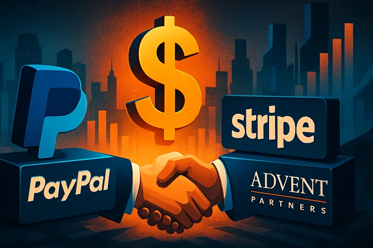 La posible venta de PayPal se acelera: Stripe y Advent ganan fuerza en unas negociaciones que sacuden al sector fintech