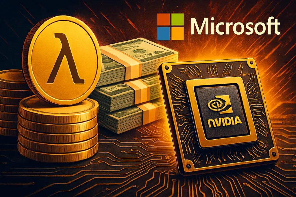Lambda consigue 1.000 millones de dólares para comprar chips Nvidia y alquilarlos a Microsoft