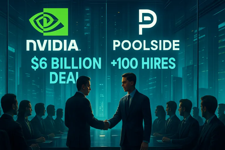 Nvidia cierra un gigantesco acuerdo de 6.000 millones con Poolside y ficha a más de cien empleados