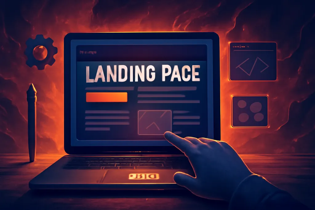 crear landing page
