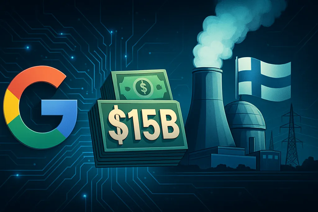 Google invertirá 15.000 millones de dólares en infraestructura de IA y comprará energía nuclear en Finlandia