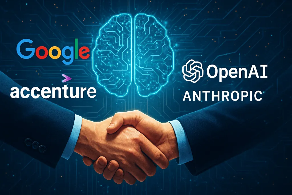 Google se alía con Accenture para ganar terreno a OpenAI y Anthropic en el multimillonario mercado de la IA empresarial