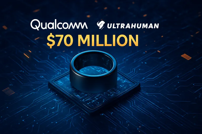 Qualcomm invierte en Ultrahuman dentro de una ronda de 70 millones para convertir los anillos inteligentes en ordenadores