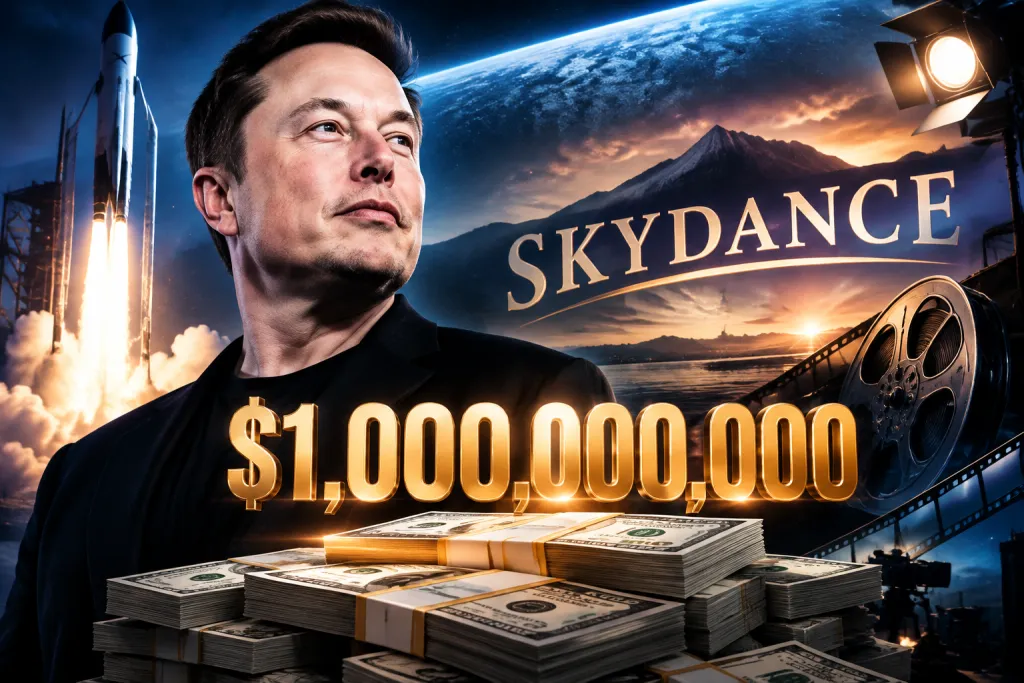 Elon Musk habría invertido 1.000 millones de dólares en Skydance, según Semafor