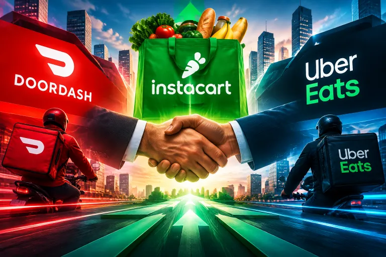 Instacart habría negociado su venta con DoorDash y Uber: el reparto prepara otro gran movimiento