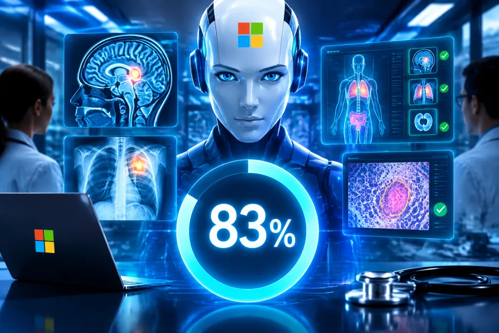 La IA de Microsoft alcanza un 83 % de acierto en una prueba de diagnósticos complejos