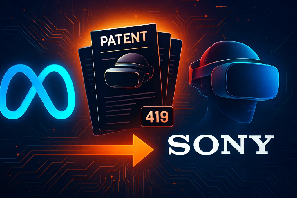 Meta adquiere una cartera de 419 registros de patentes de Sony sobre realidad extendida
