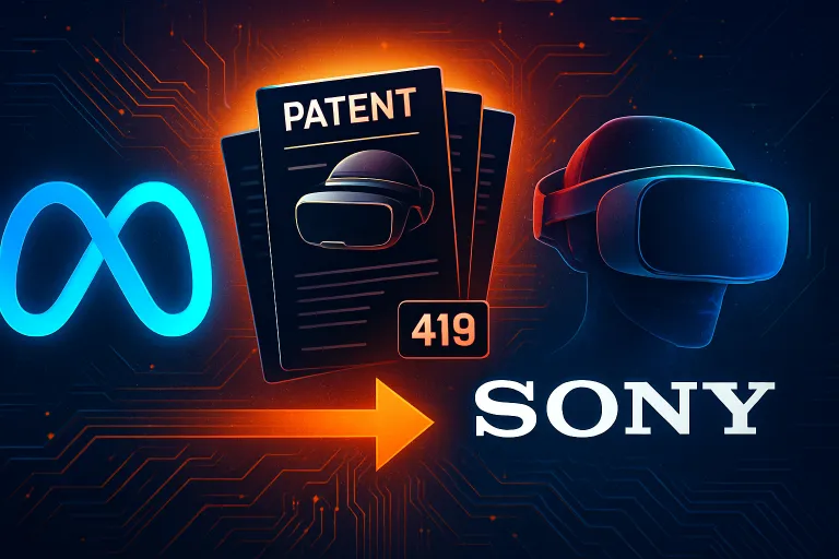 Meta adquiere una cartera de 419 registros de patentes de Sony sobre realidad extendida