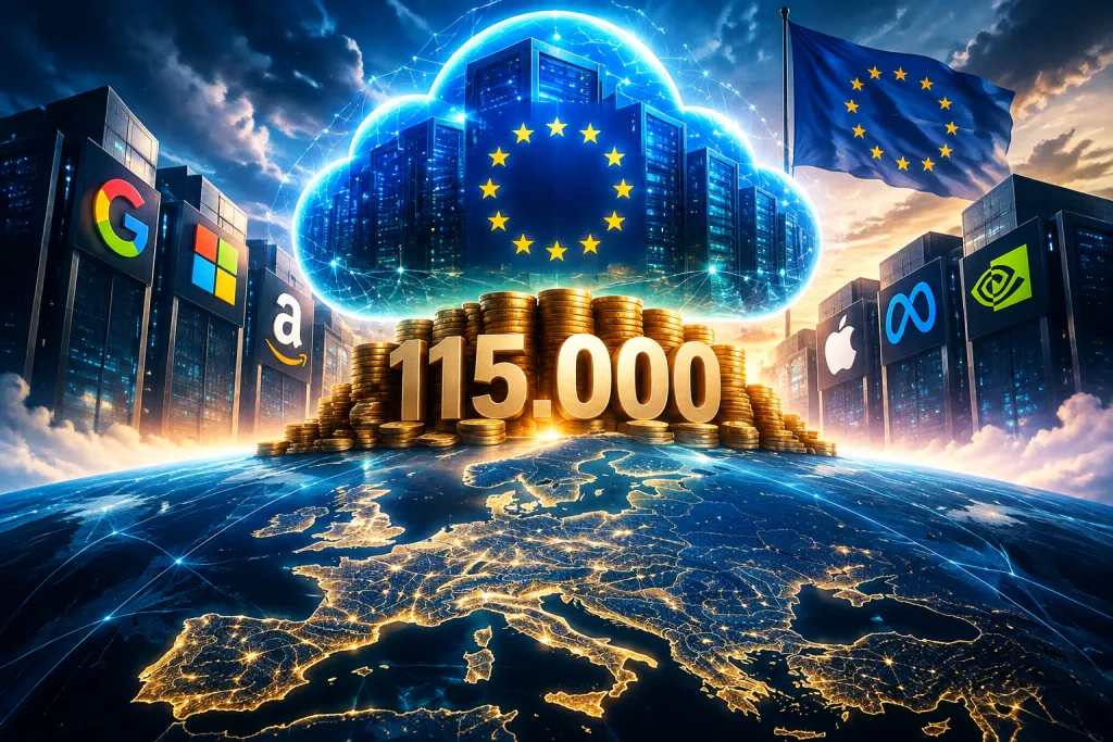 Un estudio financiado por las grandes tecnológicas cifra en 115.000 millones el coste de la soberanía cloud europea